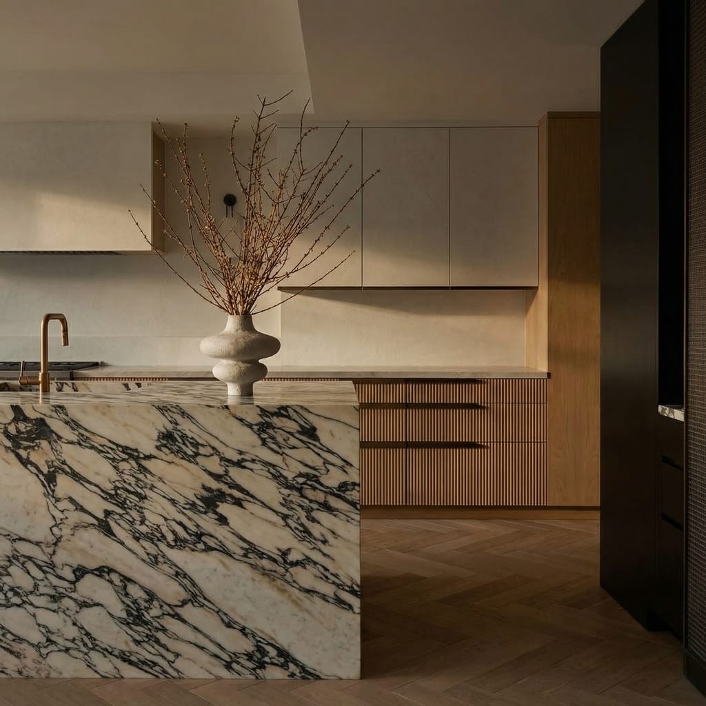The New Quiet: Texture Over Color in Kitchens