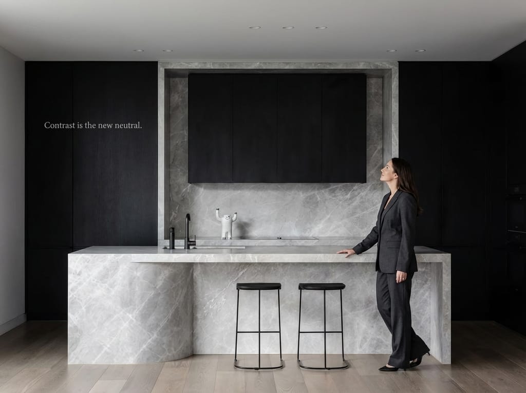 The Softened Monolith: Redefining the Kitchen's Heart